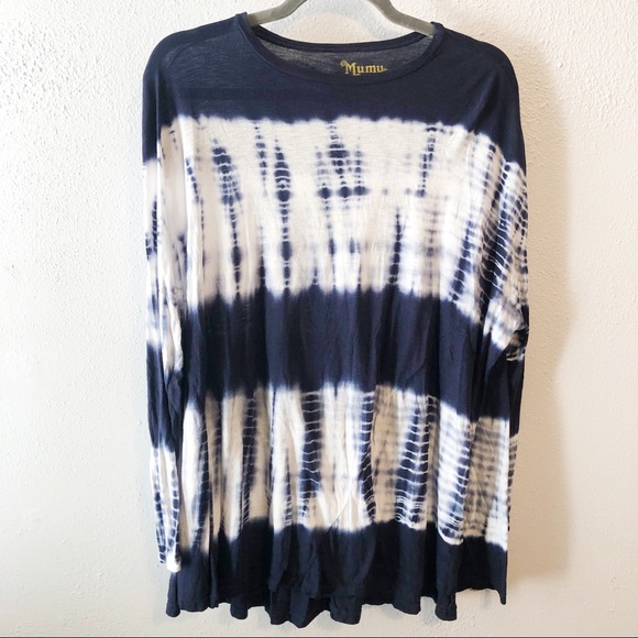 Show me your Mumu blue tye dye swing top small - Picture 1 of 6